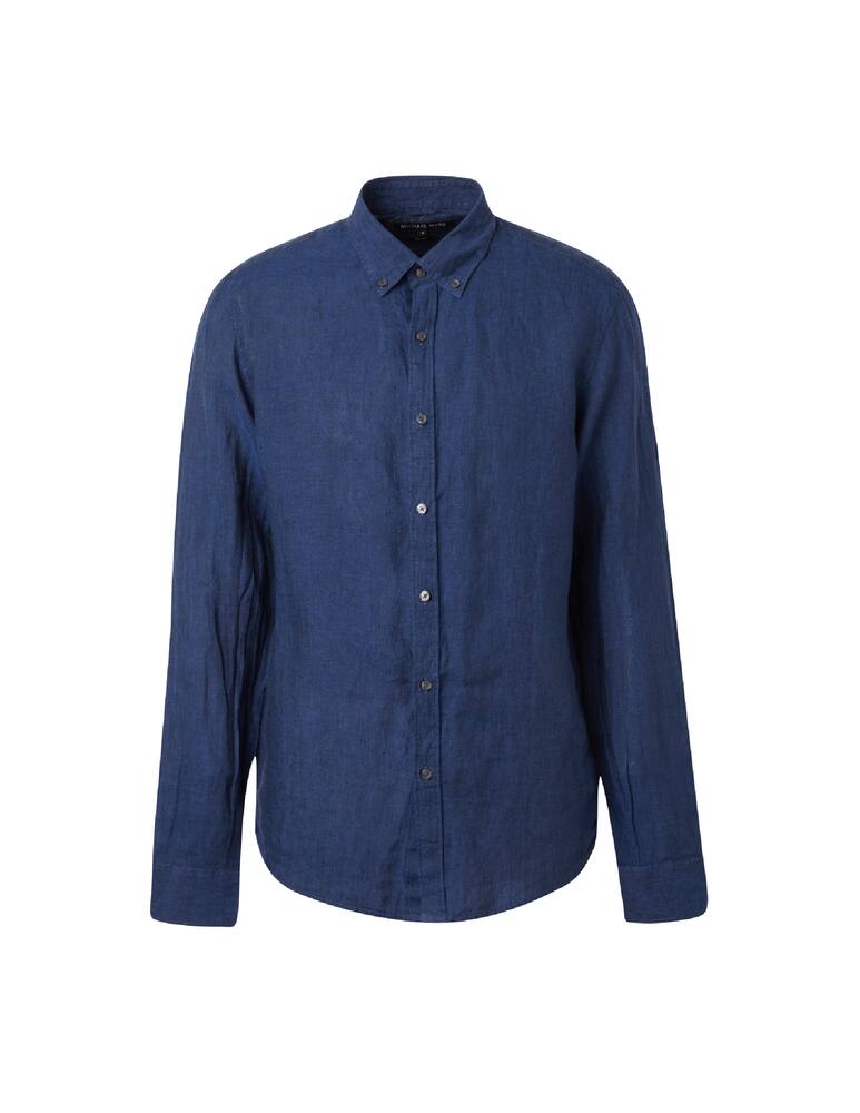 rinascente Michael Kors Linen long sleeve shirt - blue