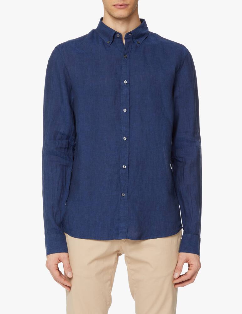 Michael Kors Camicia manica lunga lino - blu - immagine 1 Michael Kors Camicia manica lunga lino - blu - immagine 1