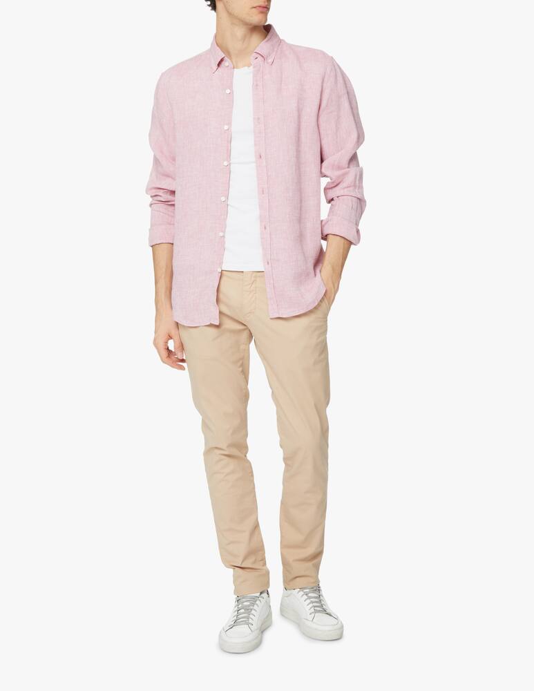 Michael Kors Linen long sleeve shirt - pink - picture 2 Michael Kors Linen long sleeve shirt - pink - picture 2