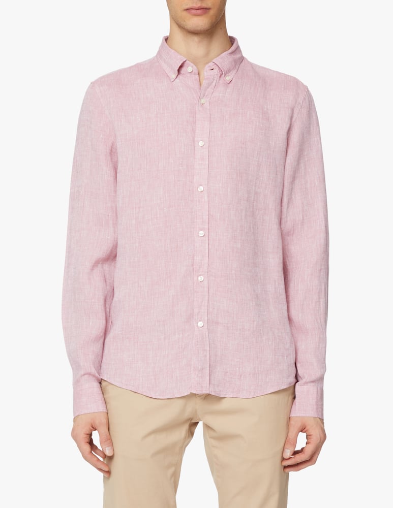 Michael Kors Linen long sleeve shirt - pink - picture 1 Michael Kors Linen long sleeve shirt - pink - picture 1