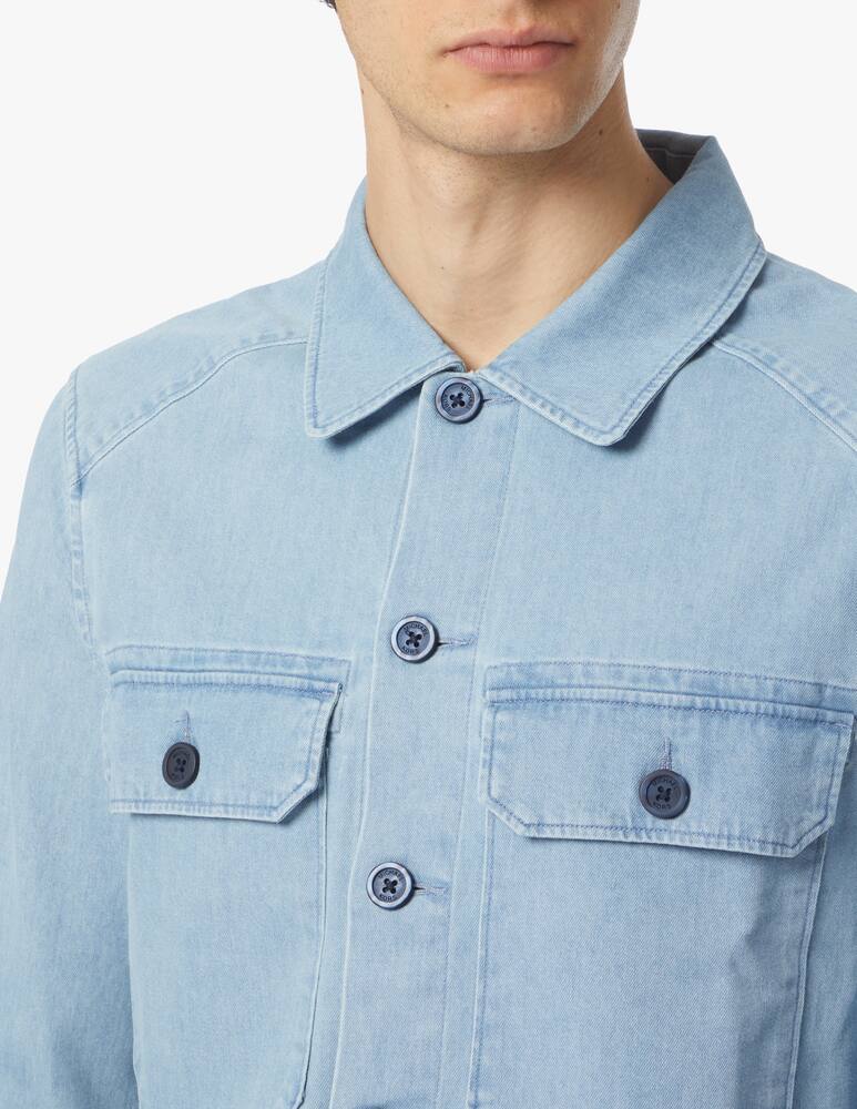 Michael Kors Camicia manica lunga in denim con tasche frontali - azzurro - immagine 4 Michael Kors Camicia manica lunga in denim con tasche frontali - azzurro - immagine 4