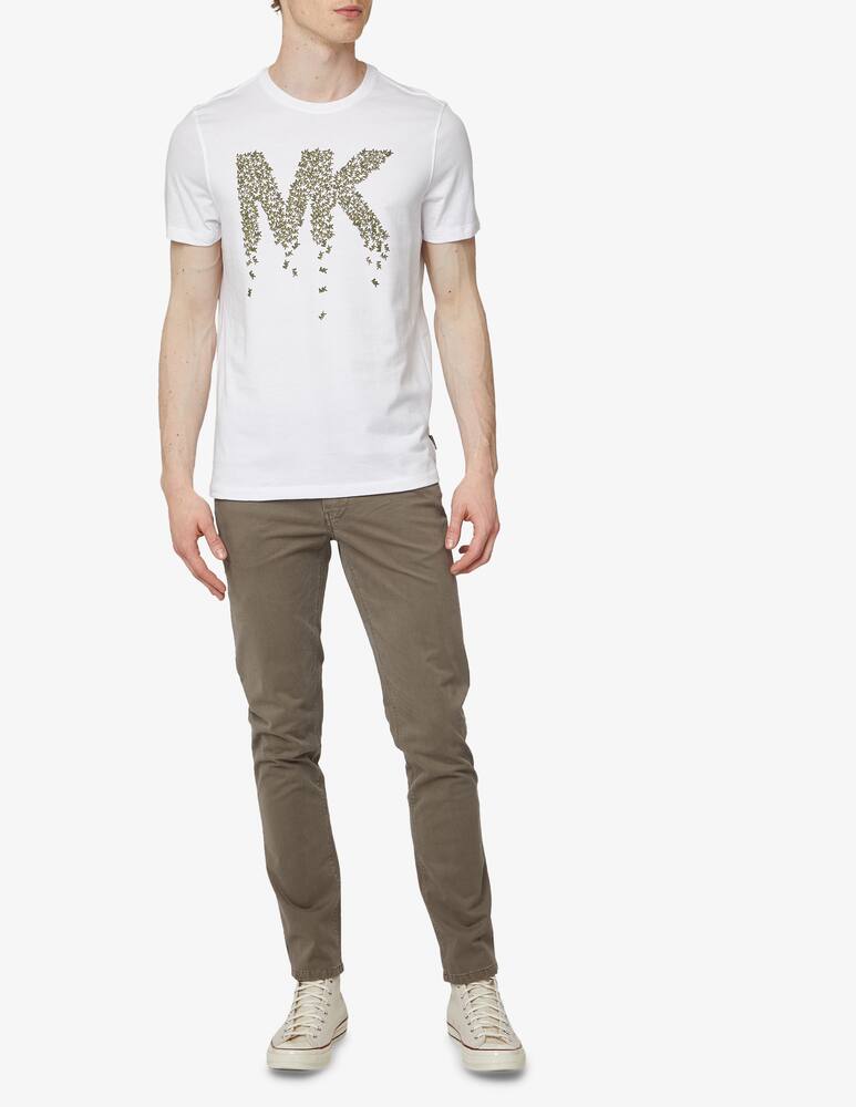 rinascente Michael Kors Maglietta manica corta logo mk sfumato - bianco