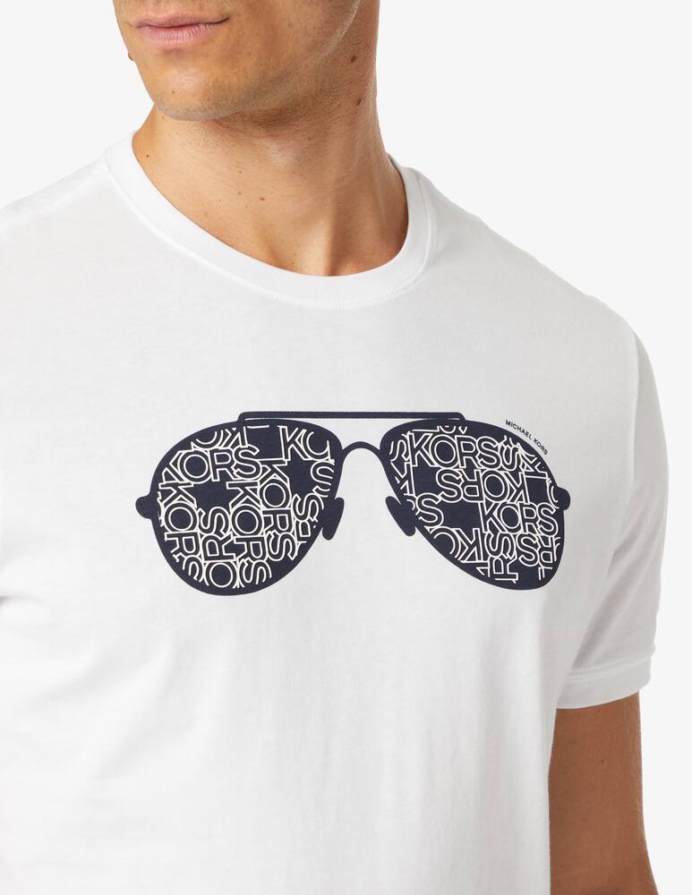 rinascente Michael Kors Maglietta manica corta aviator - bianco