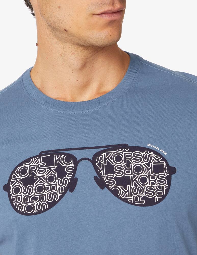 rinascente Michael Kors Maglietta manica corta aviator - azzurro