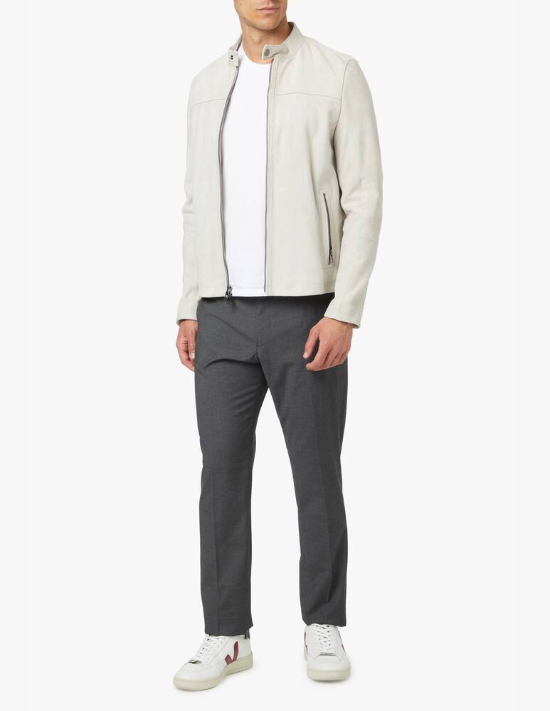 rinascente Michael Kors Biker racer suede jacket - beige