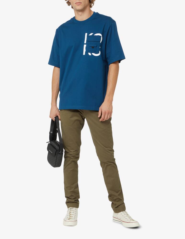 rinascente Michael Kors T-shirt multi label pocket - Blue