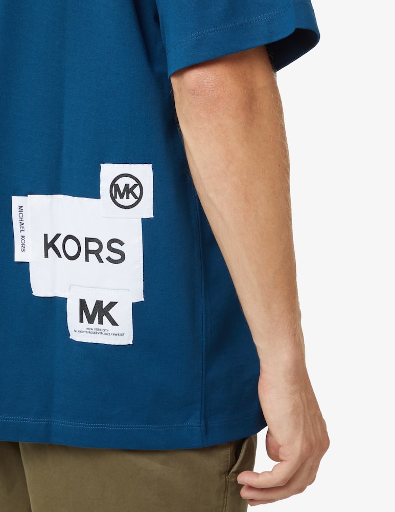 rinascente Michael Kors T-shirt multi label pocket - Blue