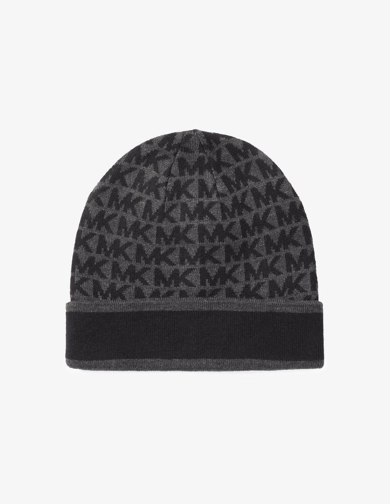 rinascente Michael Kors Mk vertical stripes cuff hat - Grey