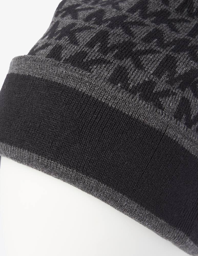 rinascente Michael Kors Mk vertical stripes cuff hat - Grey