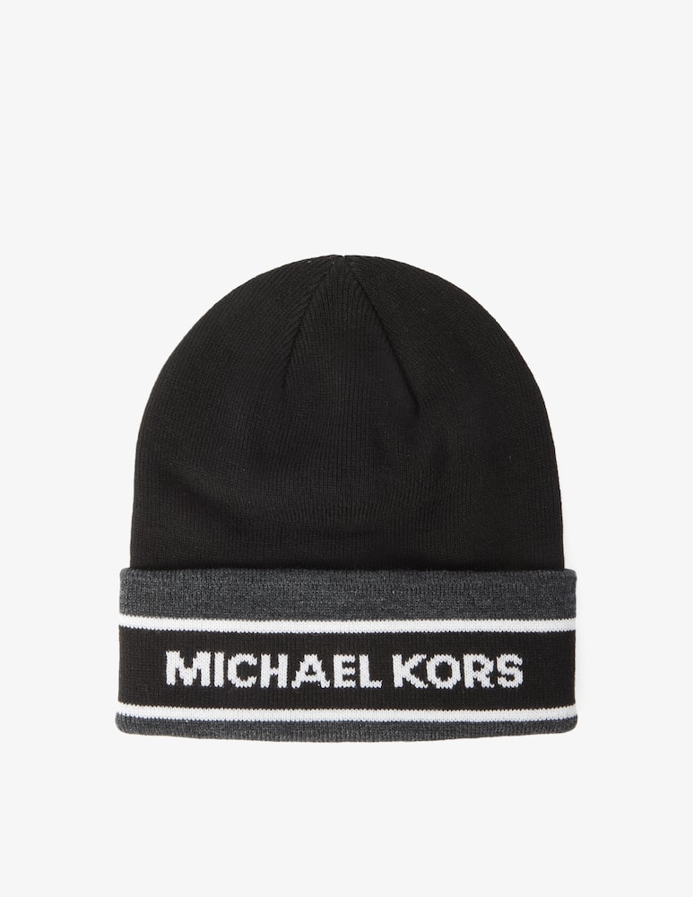 rinascente Michael Kors Cappello a righe con logo - Nero