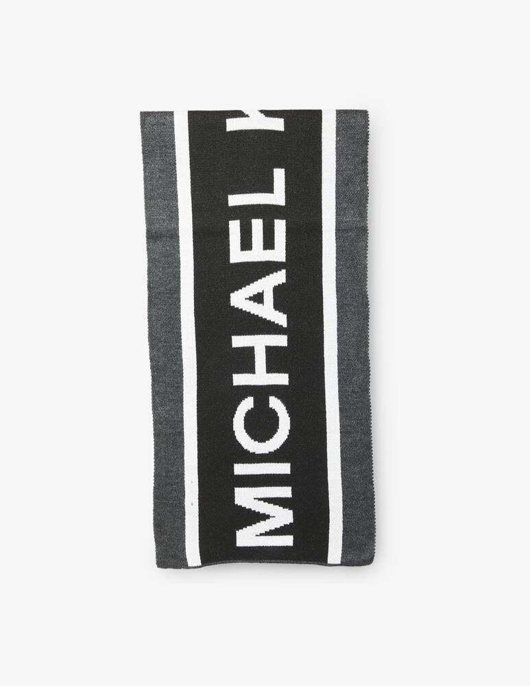 rinascente Michael Kors Logo stripe scarf - Black