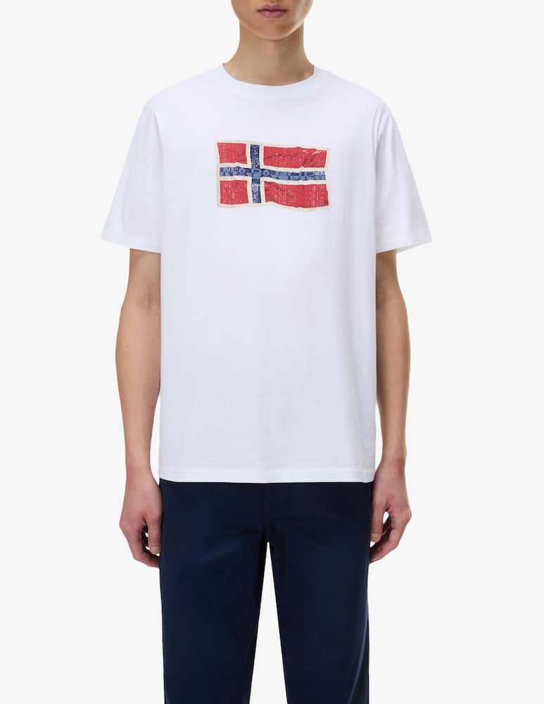 rinascente Napapijri Mahsa flag t-shirt
