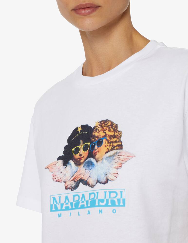 rinascente Napapijri T-shirt crop Fiorucci x Napapijri - Bianco