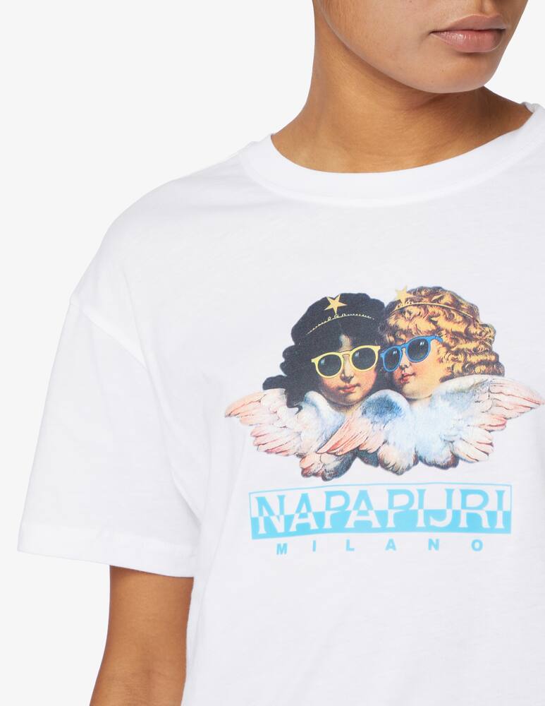 rinascente Napapijri T-shirt a manica corta Napapijri x Fiorucci - Bianco