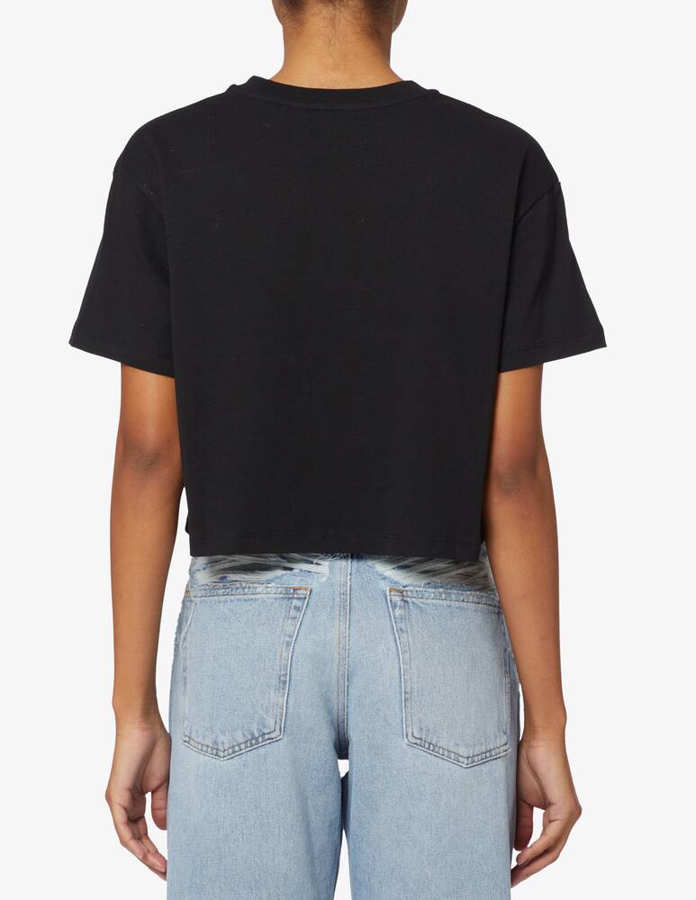 rinascente Napapijri Napapijri x Fiorucci crop short sleeve t-shirt - Black