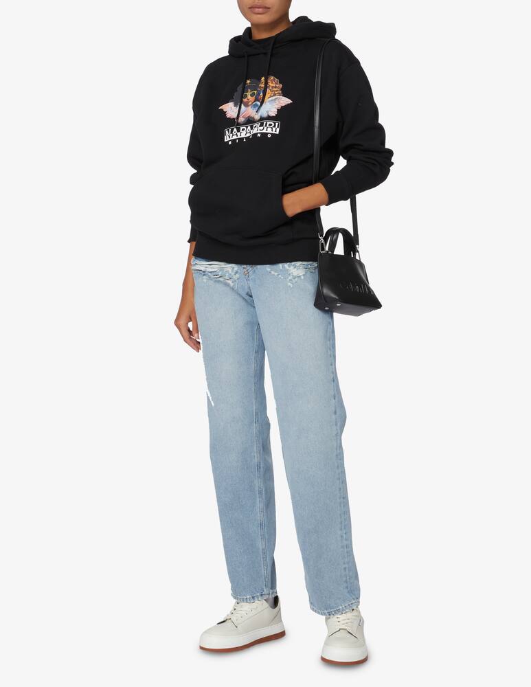 Napapijri Felpa con cappuccio Napapijri x Fiorucci - Nero - immagine 2 Napapijri Felpa con cappuccio Napapijri x Fiorucci - Nero - immagine 2