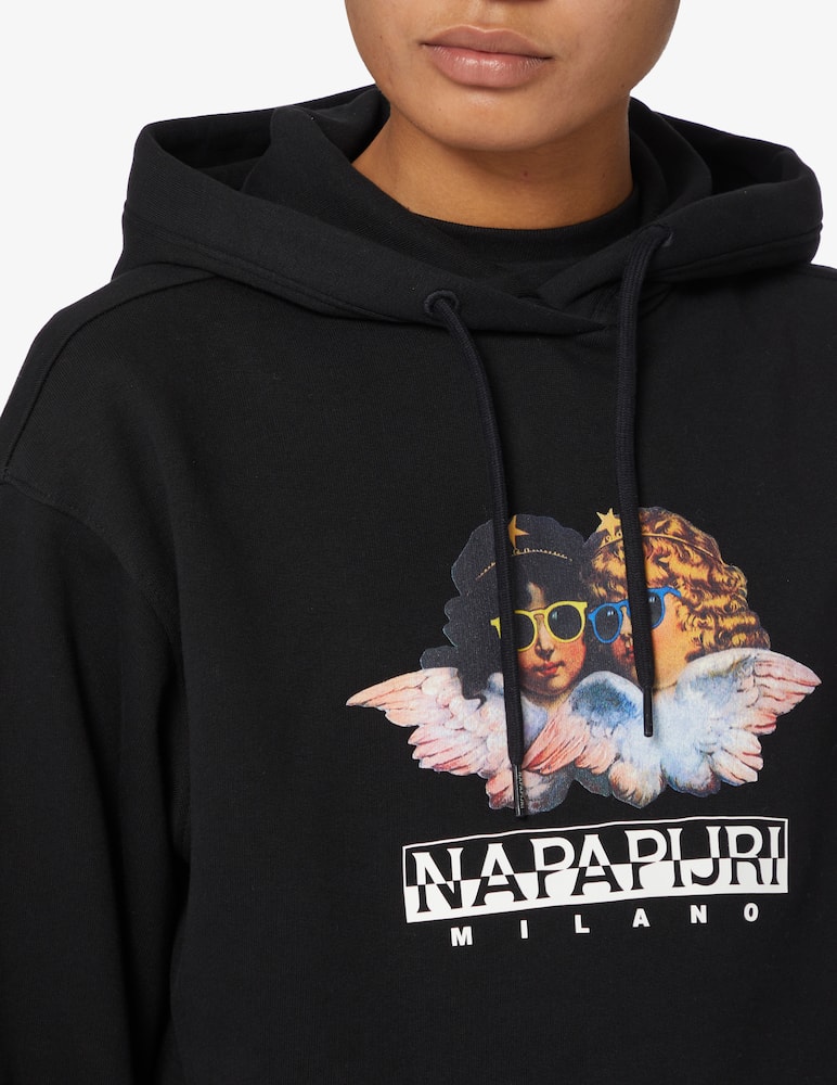 Napapijri Felpa con cappuccio Napapijri x Fiorucci - Nero - immagine 4 Napapijri Felpa con cappuccio Napapijri x Fiorucci - Nero - immagine 4