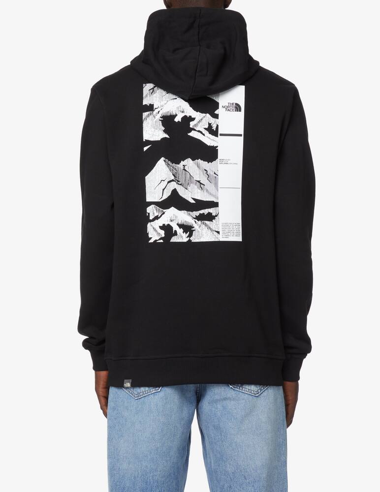 rinascente The North Face Coordinates graphic print back hoodie - Black
