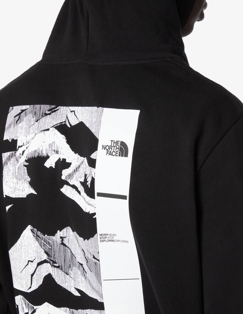 rinascente The North Face Coordinates graphic print back hoodie - Black