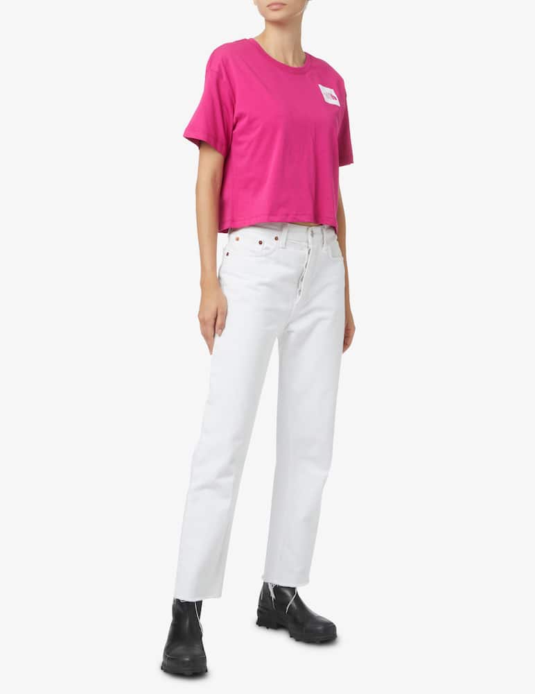 rinascente The North Face Crop box t-shirt - Pink
