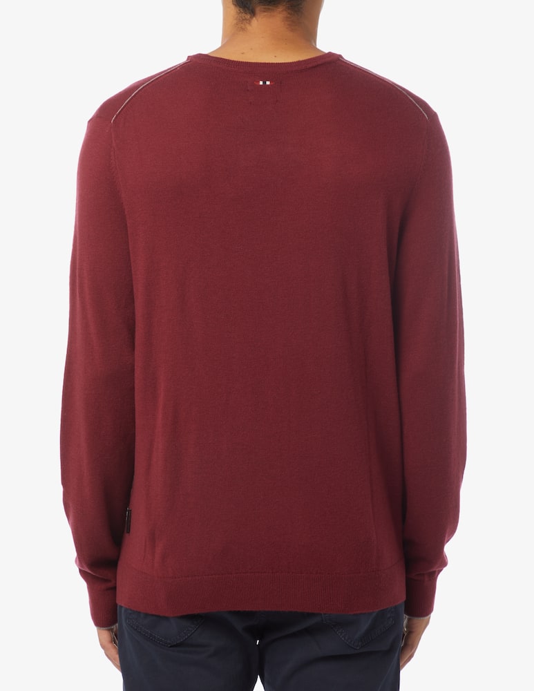 rinascente Napapijri Maglia girocollo lana bandierina petto