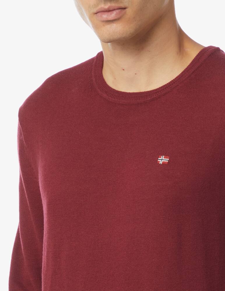 rinascente Napapijri Maglia girocollo lana bandierina petto