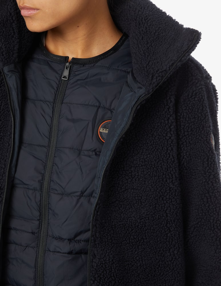 rinascente Napapijri Pile full zip Dwelling - Nero