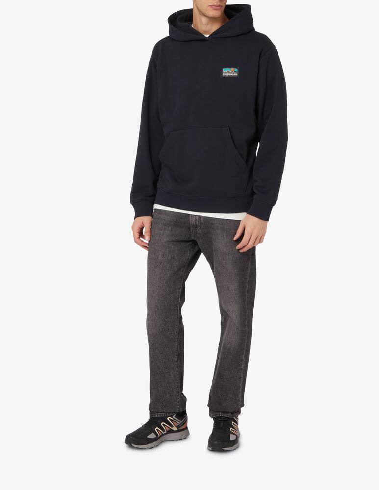 rinascente Napapijri Felpa con cappuccio con logo e stampa sul retro - Nero