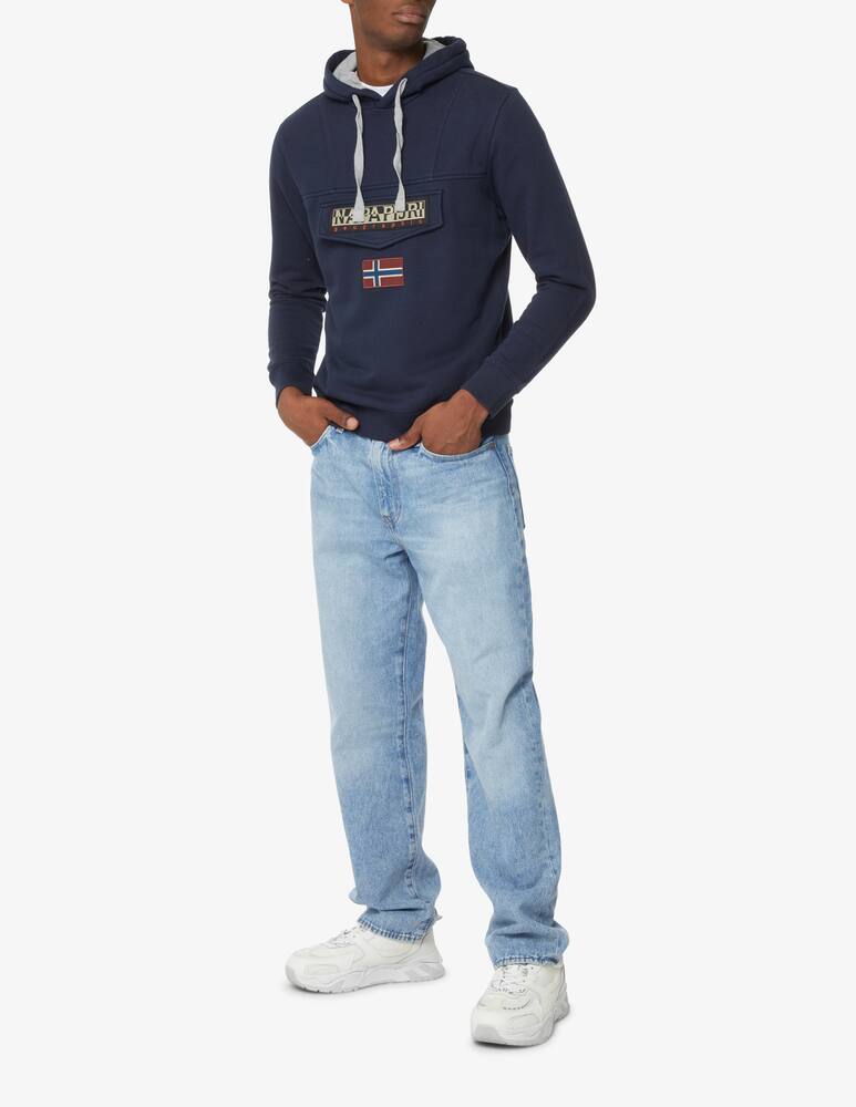 rinascente Napapijri Felpa con cappuccio rainforest burgee - Blu