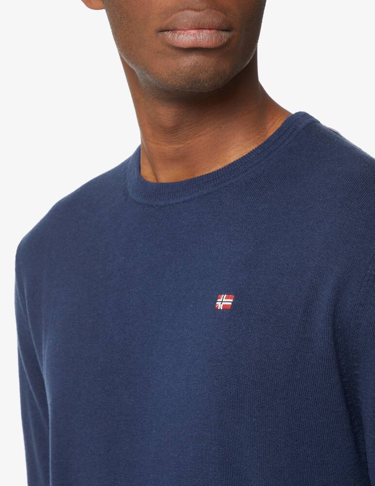 Napapijri Maglia girocollo lana bandierina petto - immagine 4 Napapijri Maglia girocollo lana bandierina petto - immagine 4