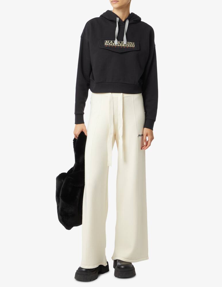 rinascente Napapijri Burgee crop hoodie - Black