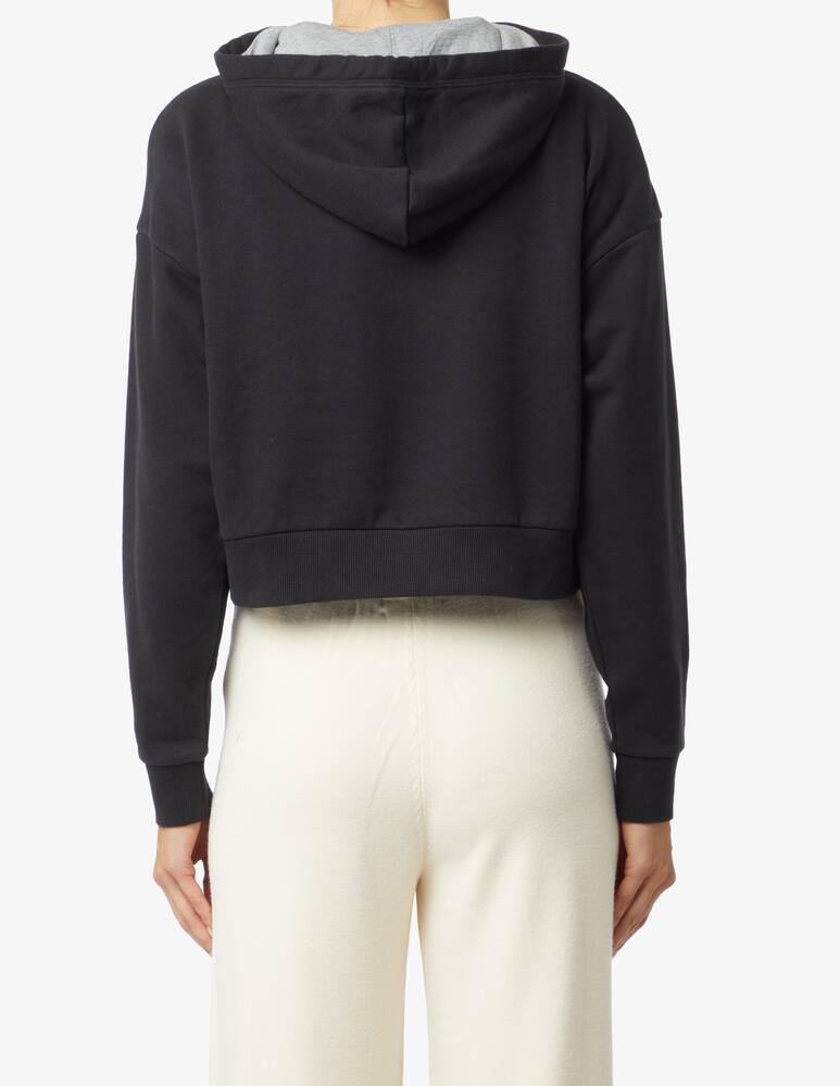 rinascente Napapijri Burgee crop hoodie - Black
