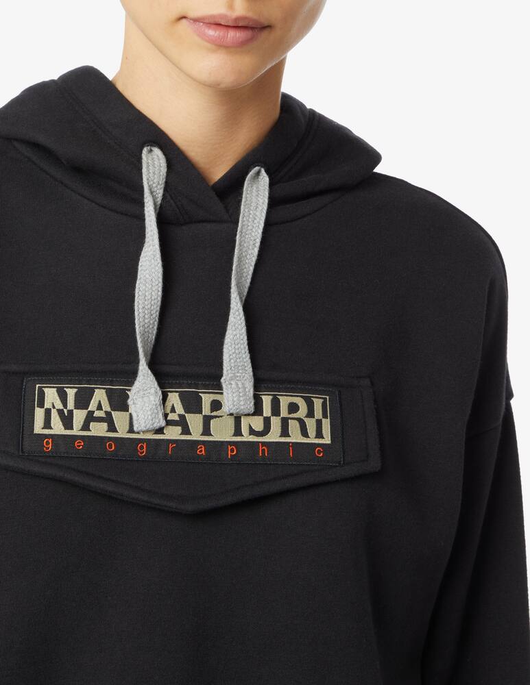 rinascente Napapijri Burgee crop hoodie - Black