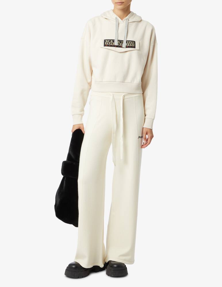 rinascente Napapijri Felpa cropped con cappuccio Burgee - Beige