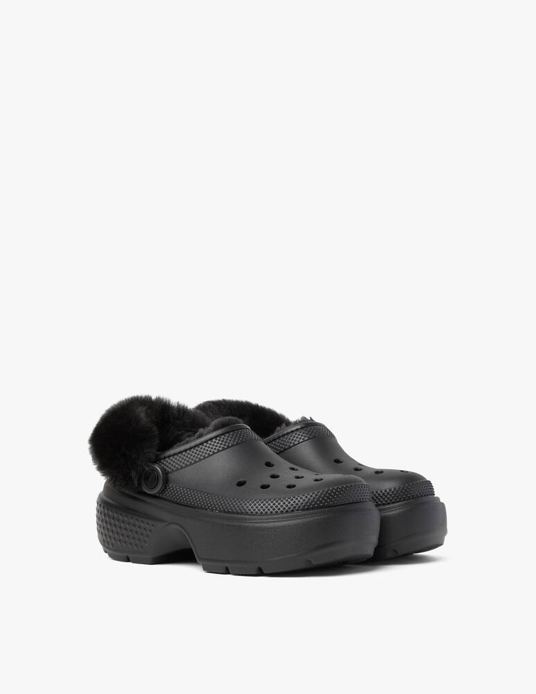 rinascente Crocs Stomp lined clog fauxfur