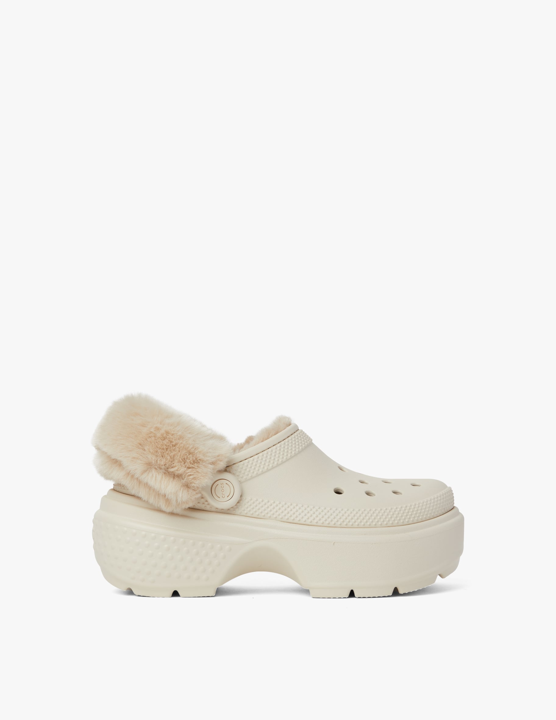 Crocs Bumpy Shop Crocs Stomp lined clog fauxfur on Rinascente