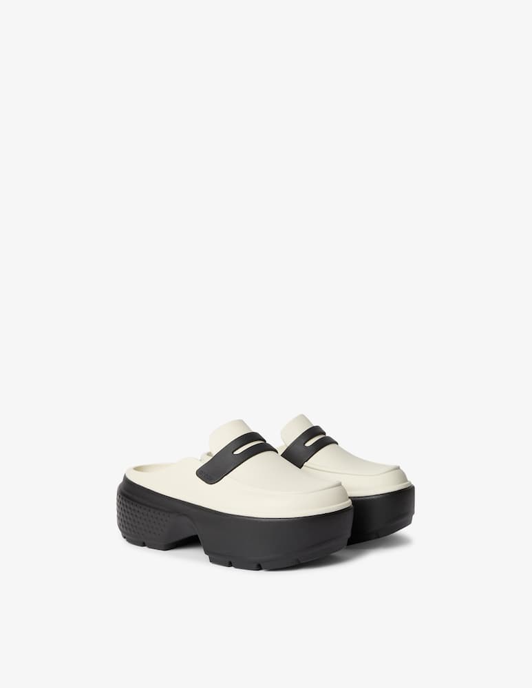 rinascente Crocs Stomp metallic loafer