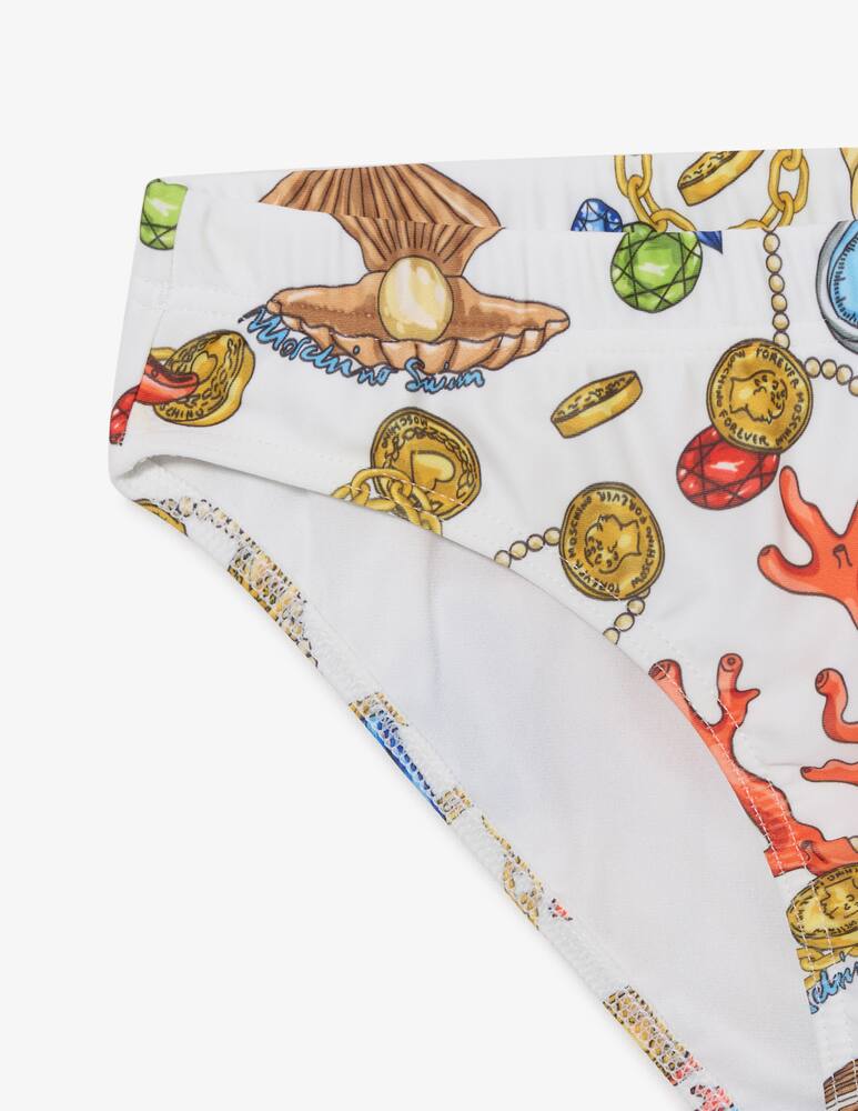 rinascente Moschino Slip mare con stampa