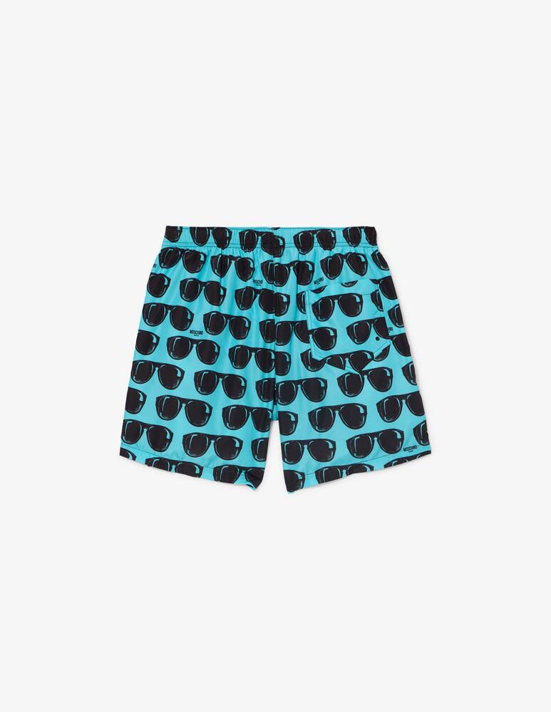 rinascente Moschino Boxer mare stampa occhiali