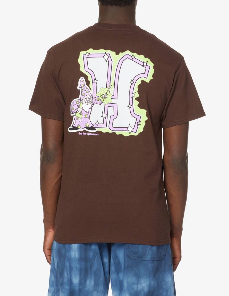 rinascente Huf Maglietta manica corta weed wizard - Marrone