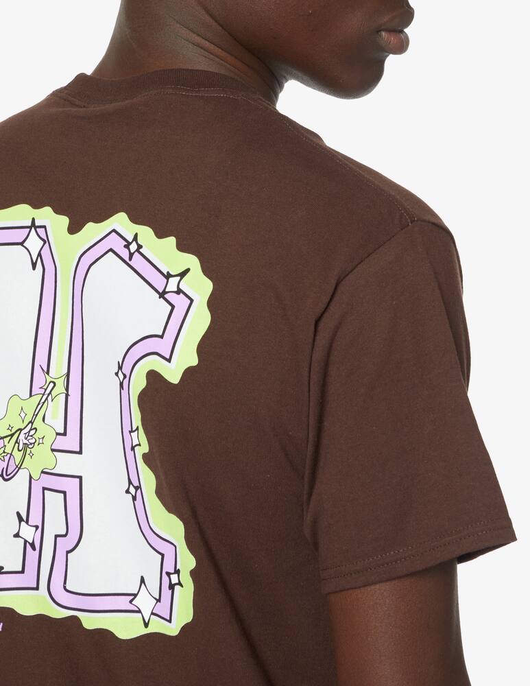 rinascente Huf Maglietta manica corta weed wizard - Marrone