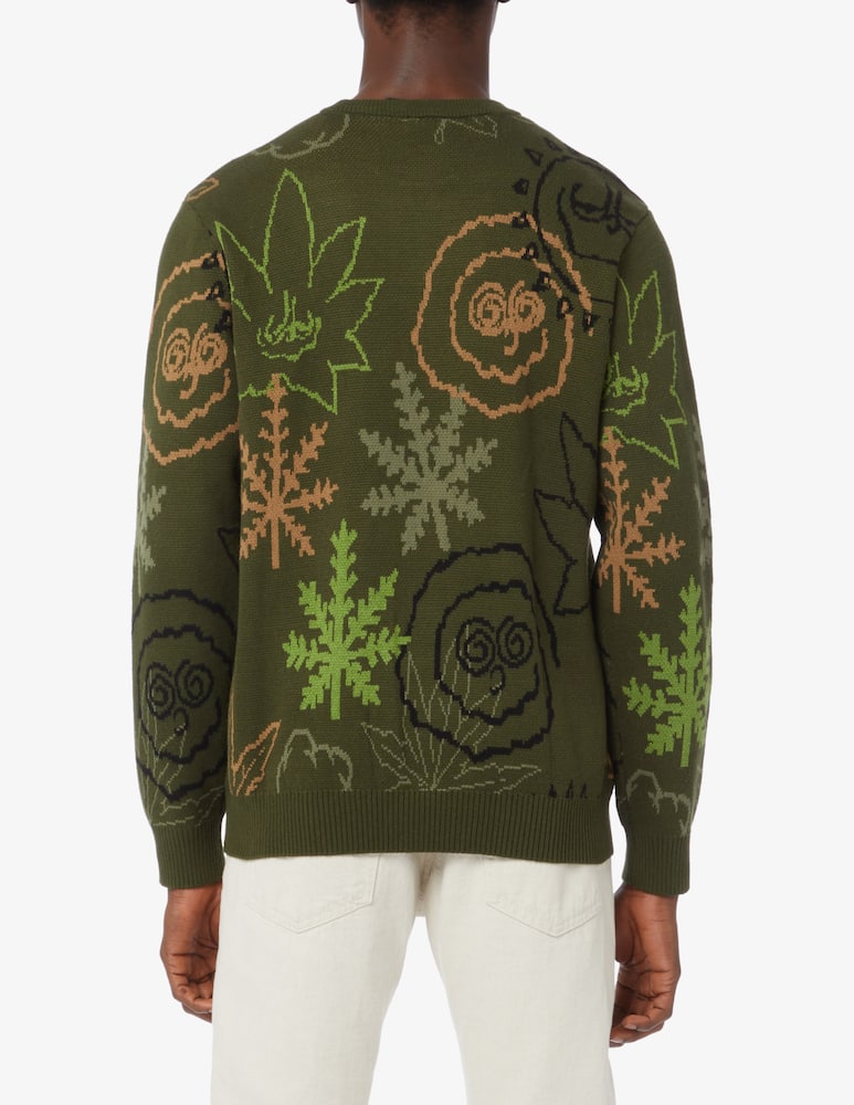 rinascente Huf Green buddy crewneck sweater 