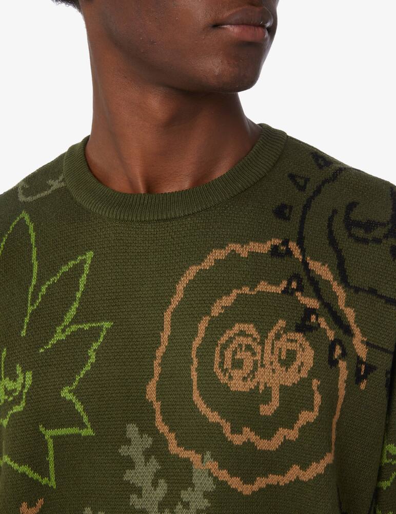 rinascente Huf Green buddy crewneck sweater 