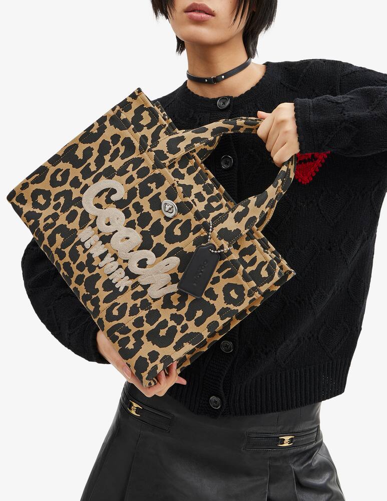 rinascente COACH Borsa shopper cargo leopardata