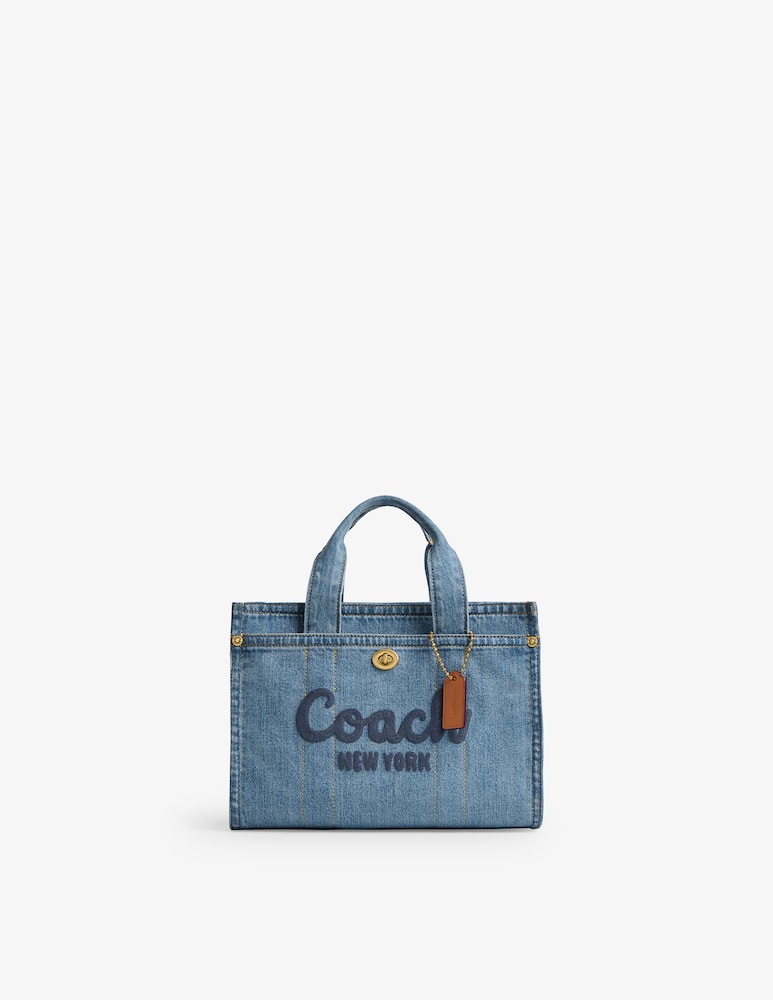 rinascente COACH Denim cargo 26 tote bag