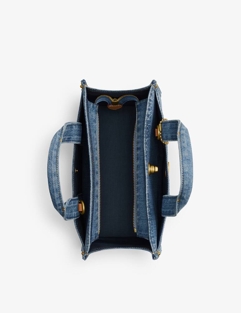 rinascente COACH Denim cargo 26 tote bag