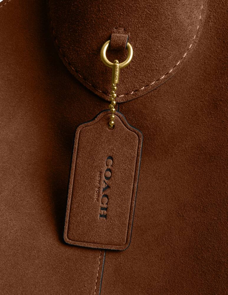 rinascente COACH Brooklyn 39 suede tote bag