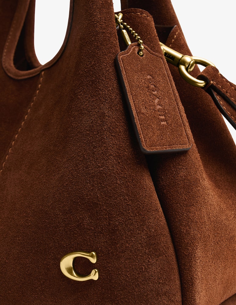 rinascente COACH Lana 23 suede handbag