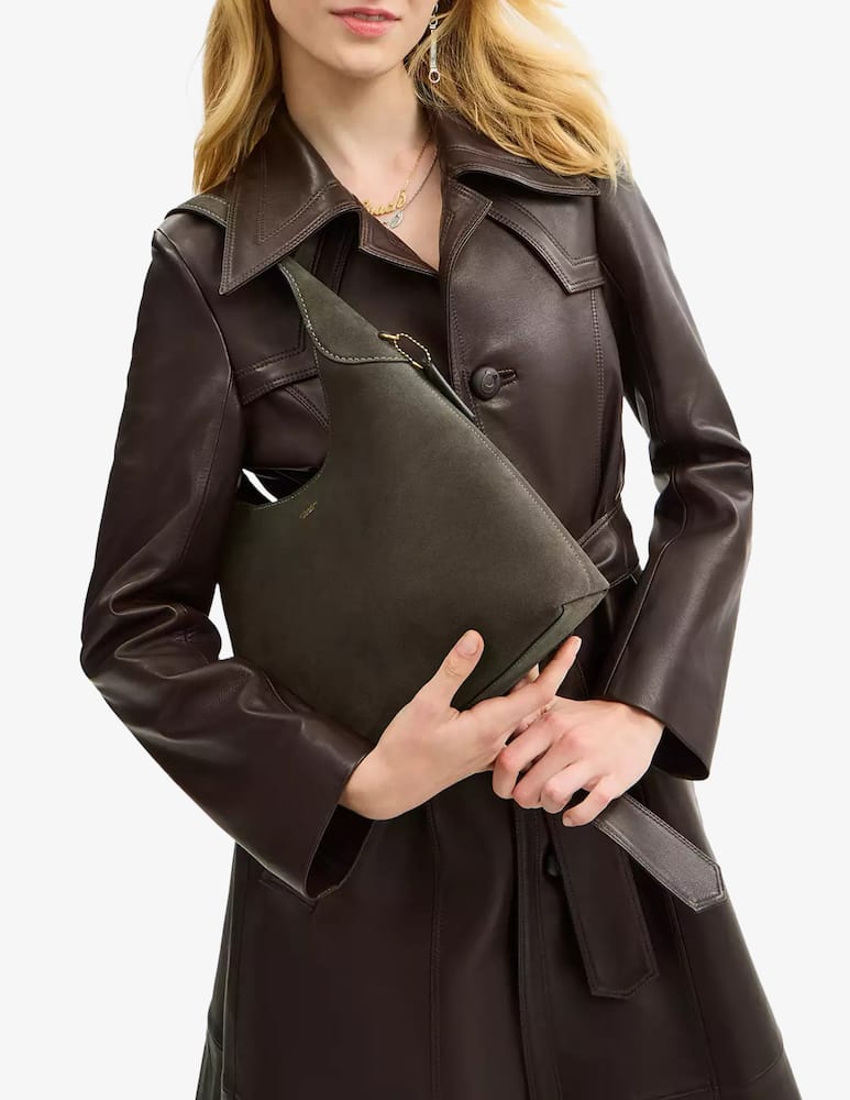 rinascente COACH Brooklyn 28 suede shoulder bag