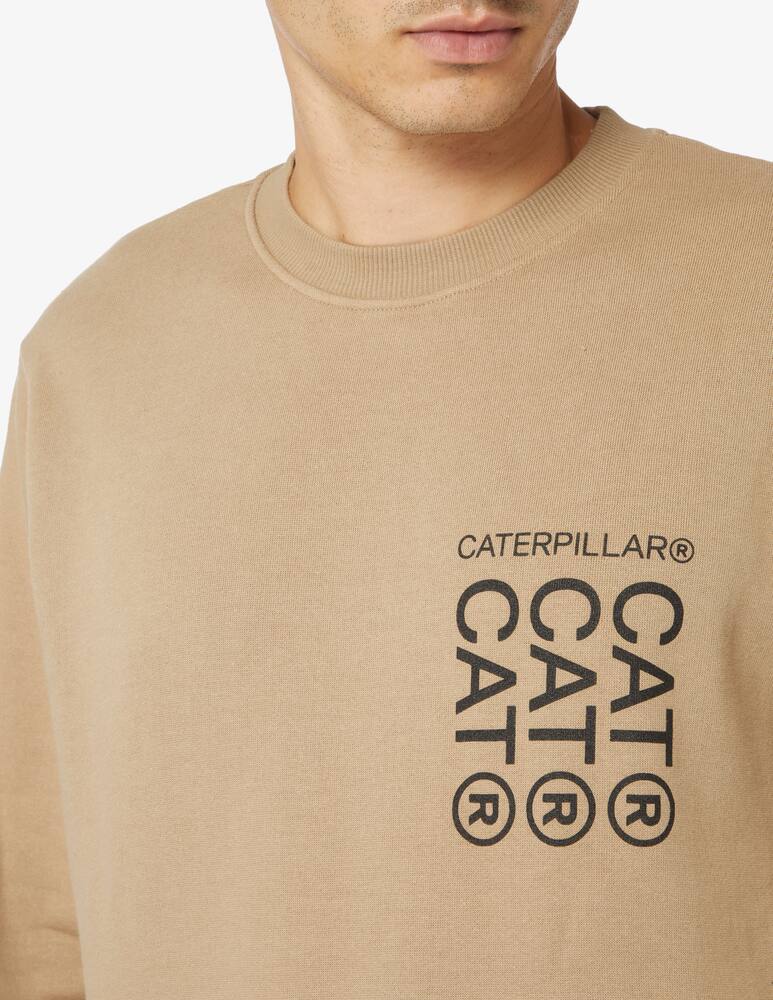 rinascente Caterpillar Felpa girocollo tip up logo